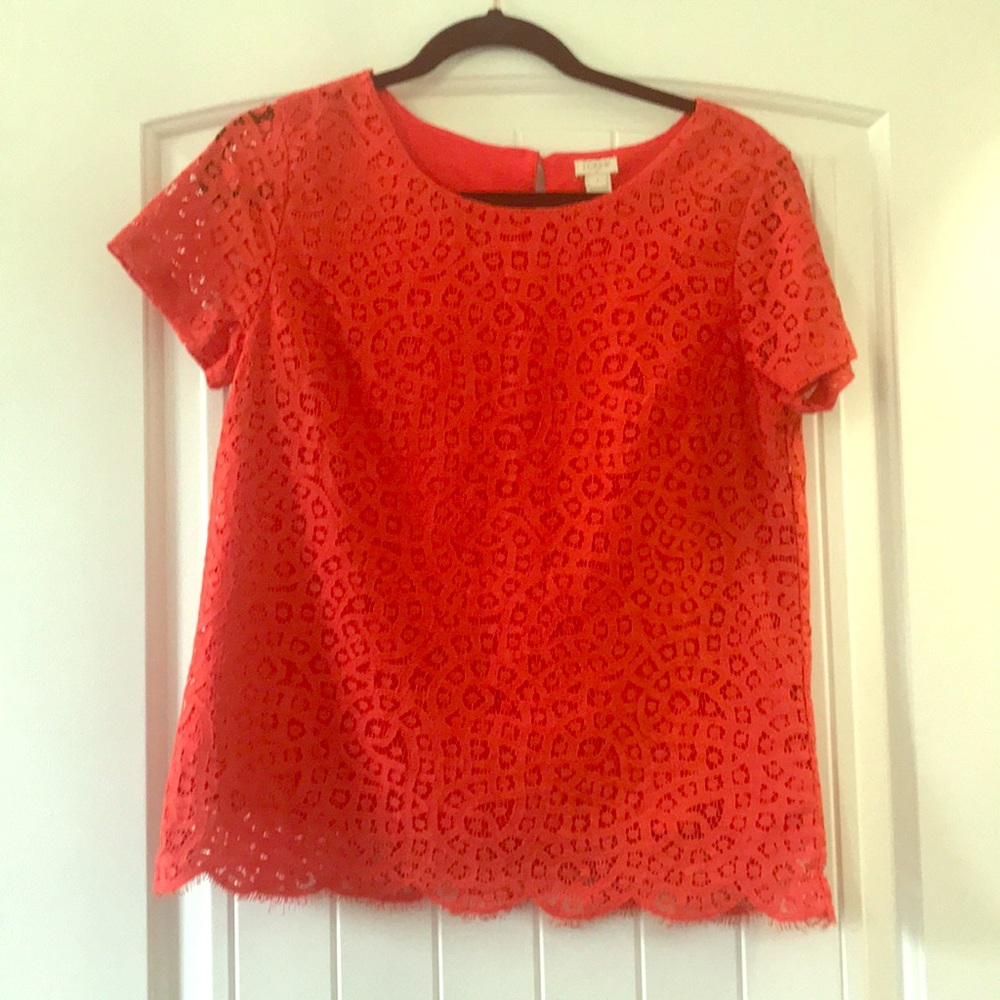 J crew lace top